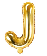 Globo de foil letra J Gold